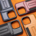 Leather Magnetic Card Holder Phone Case