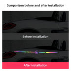 Car logo colorful stickers, car color-changing laser reflective car stickers, personalized A-pillar car door and hood stickers.