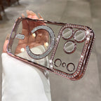 Diamond Magnetic Case for iPhone Series – Luxury Sparkle, Strong MagSafe, Full Protection