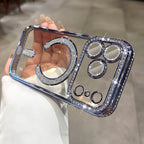 Diamond Magnetic Case for iPhone Series – Luxury Sparkle, Strong MagSafe, Full Protection