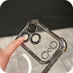 iPhone 17 Corner Airbags Magnetic Shockproof Ice-Clear Case