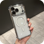 iPhone 17 Corner Airbags Magnetic Shockproof Ice-Clear Case