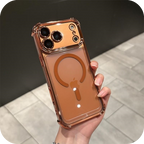 iPhone 17 Corner Airbags Magnetic Shockproof Ice-Clear Case