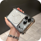 iPhone 17 Corner Airbags Magnetic Shockproof Ice-Clear Case