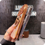 Gradient Diamond Glitter Mirror Stand Case for iPhone Series