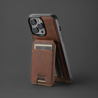 ChubbyArmor LuxeFlip - 2-in-1 Magnetic Leather Case with Detachable Wallet - Magsafe Compatible Flip Stand