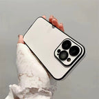 Simple Pure Pigment Leather iPhone Case