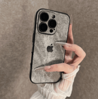 Electroplated Denim Pattern iPhone Case