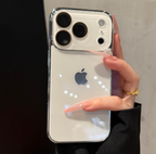 Crystal Glass Electroplating Mobile Phone Case for iPhone Series