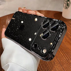 Luxury Glitter Hard Plating Clear Case for iPhone 14 15 16 17