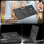 Shockproof Magnetic Samsung Case with Camera Cover & Kickstand