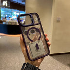 Luxury Magnetic MagSafe Shockproof Case for iPhone 17 Air Pro Max with Lens Bracket